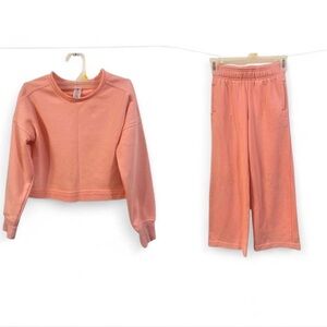 Yogalicious Peach Sweatshirt and Pants Set
